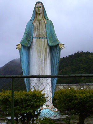 A Statue of the Virgin Mary in the Mouintain P...