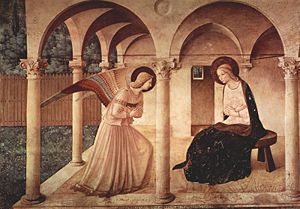Annunciation, painted by Fra Angelico (1387-14...