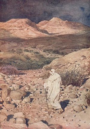 Temptation of Jesus in desert. HOLE, WILLIAM: ...