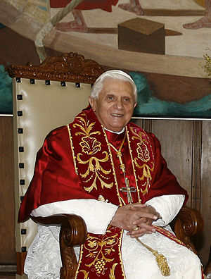 Pope Benedict XVI during visit to São Paulo, B...