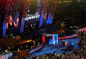 English: Caroline Kennedy speaks during the fi...