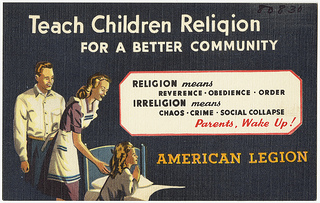 Teach children religion for a better community...