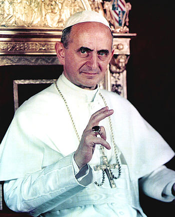 English: picture of pope paul VI Español: foto...