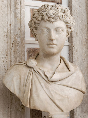 Portrait of Emperor Marcus Aurelius as a boy. ...