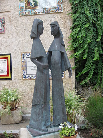 English: Statue of the Visitation in the Churc...